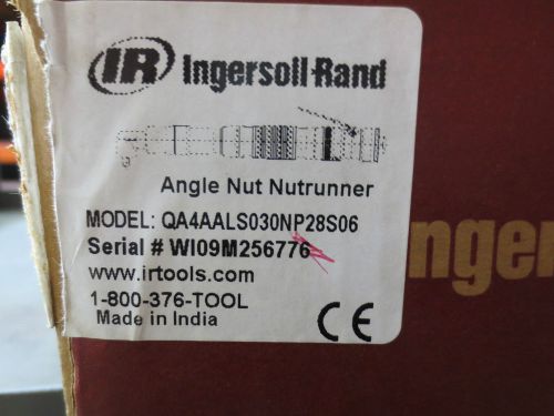 Ingersoll Rand QA4AALS030NP28S06 3/8&#034; Angle Nutrunner