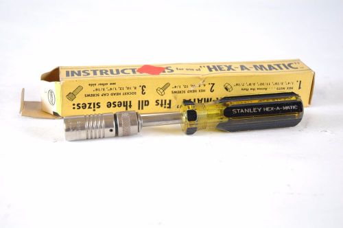 Stanley HEX-A-MATIC Nut Driver Vtg NOS? Hand Tool  Rare  Mechanics with BOX