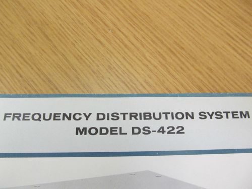 VECTRON  DS-422 Frequency Distribution System Spec Sheet 73955