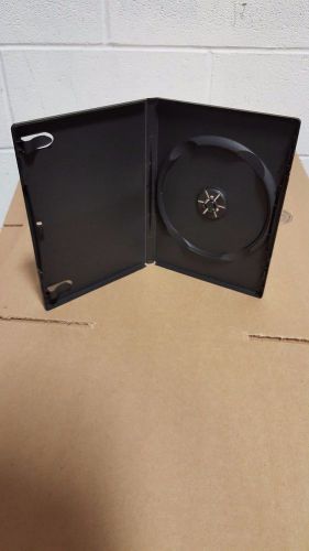 50 Standard Single DVD Cases - Black