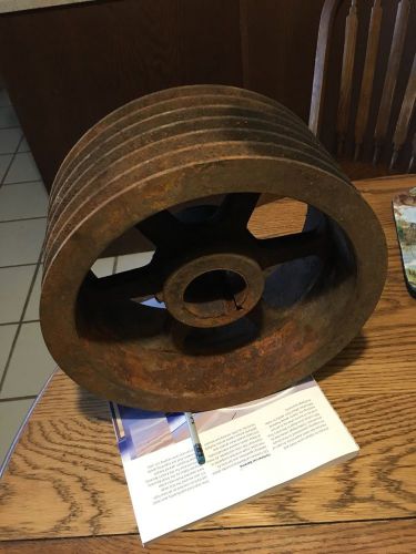 6 groove v belt pulley 2.375&#034; dia. shaft, 11.5 dia. wheel for sale