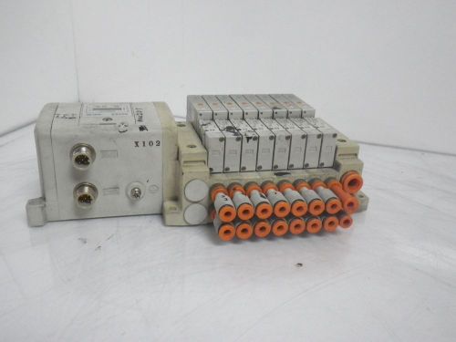 SMC EX250 X102 SV1100-5FU SS5VI-W10S1QWD-08U-N7-D-X160US valve assembly *USED*