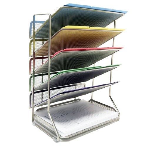 Seville Classics Office Desk Organizer, Mesh 6-Trays
