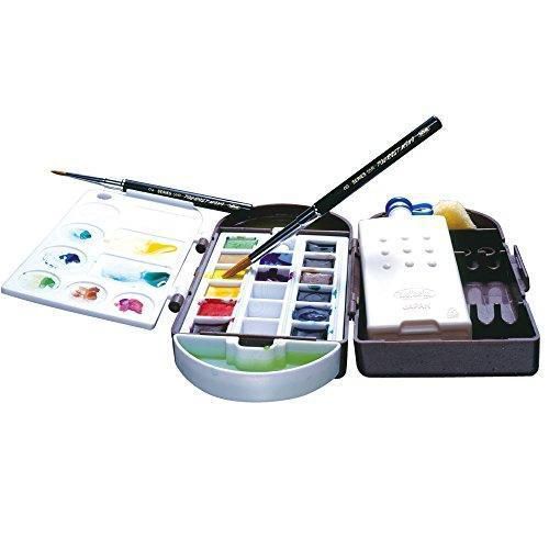 Holbein Pro Compo Mini-ll Watercolor 12 Cake Travel Kit