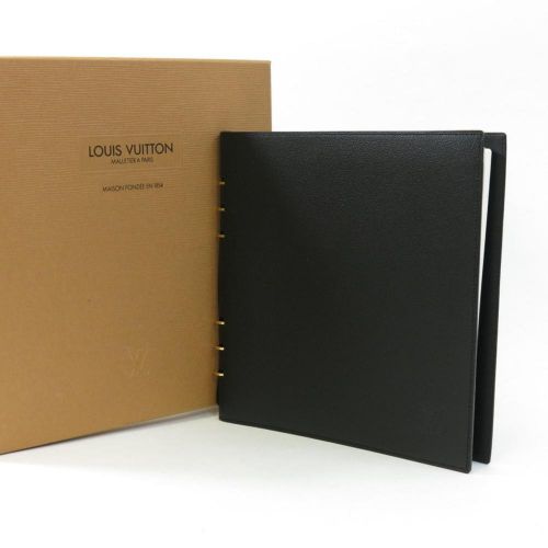 Auth Louis Vuitton vand lady R20812 Noir Leather Note book Black