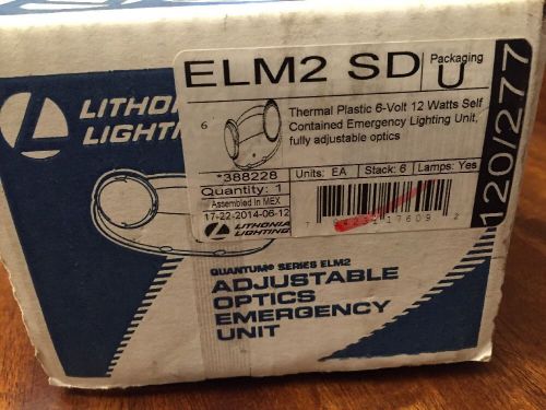 LITHONIA LIGHTING ADJUSTABLE OPTICS EMERGENCY UNIT ELM2