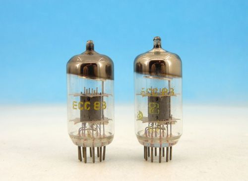 ECC83 RFT TUBES STRONG MATCHED PAIR TESTED* / O-Getter / Smooth Plates