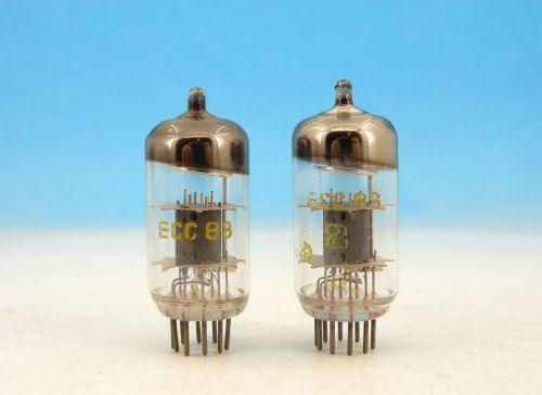 ECC83 RFT TUBES STRONG MATCHED PAIR TESTED* / O-Getter / Smooth Plates