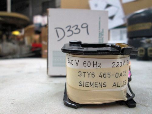 Siemens Coil Kit #3TY6465-0AC8 240V/60 Hz 220/50 Hz (NIB)