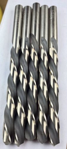 5 PCS 5/16  Left Hand M2 H.S.S. JOBBER DRILL BITS,  USA