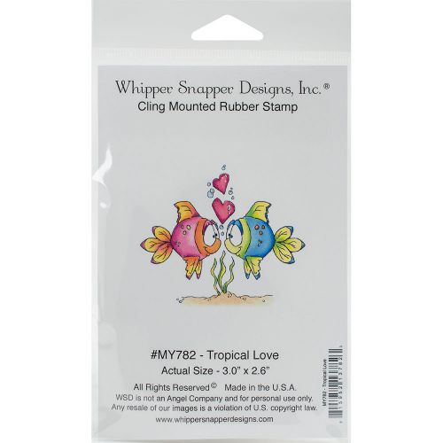 &#034;Whipper Snapper Cling Stamp 4&#034;&#034;X6&#034;&#034;-Tropical Love&#034;