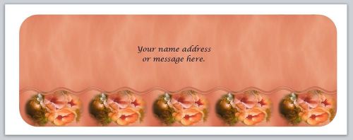 30 Personalized Return Address Labels Flowers Buy 3 get 1 free (bo584)