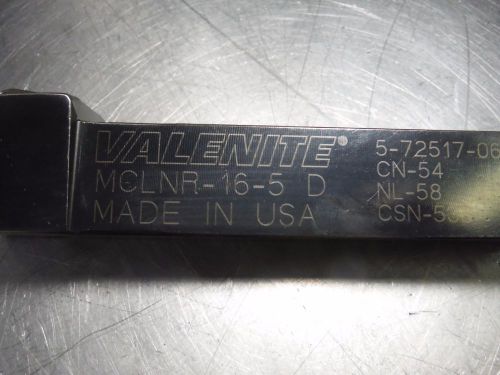 Valenite Lathe Tool Holder 1&#034; x 1&#034; Shank 6&#034; OAL MCLNR 16 5 D (LOC2378A)