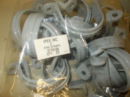BAG OF (25) SCEPTER 2&#034; PIPE STRAPS  S/N: 077816B New in box! CATV Supplies