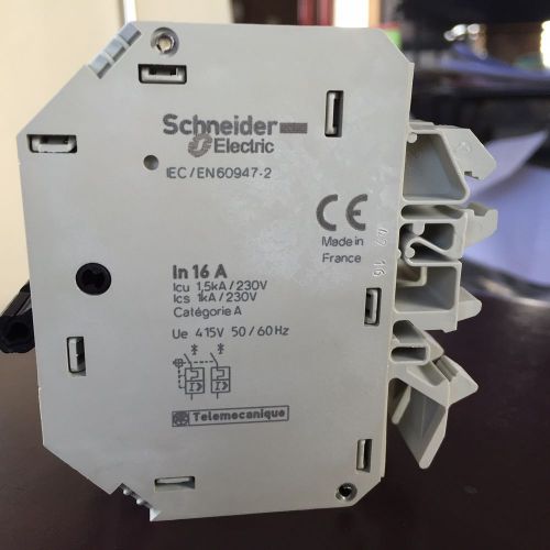 Schneider electric gb2db21 16 amp  277 v  2 pole circuit breaker en60947-2 for sale