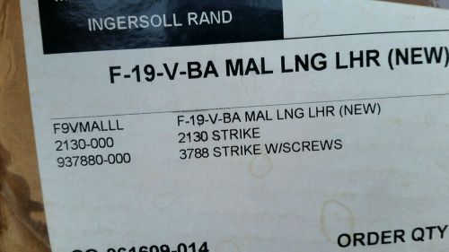 Exit door hardware, NIB, grey.  Ingersoll Rand Monarch F-19-V-BA  MAL LNG LHR.