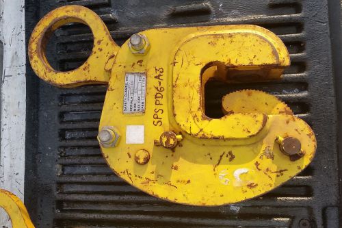 Safety clamps inc. model vl 6-ton vertical plate lifting clamp 0 to 2-1/8&#034; for sale