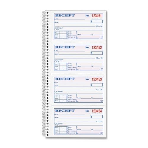 Tops tops money/rent receipt book, 2-part, carbonless, 11 x 5.25  inches, 4 for sale