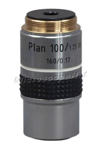100X Plan Achromatic Objective 160/0.17 DIN OIL with Protection Case NEW