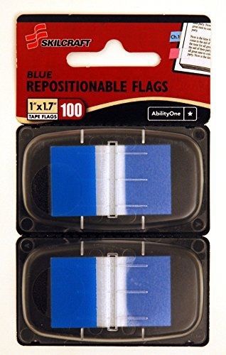Skilcraft Repositionable Flag, Self-stick Flag, Self-adhesive, Removable - 1&#034; x