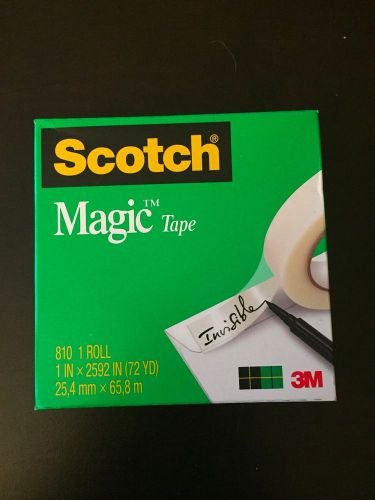 Scotch Magic Tape, 1/2 x 1296 Inches, Boxed, 1 Roll - Invisible