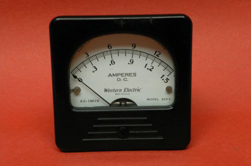 Vintage Western Electric Dual Range Ammeter Rare !