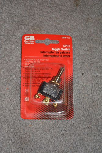 GARDNER BENDER GB MOTOR RATED ON OFF TOGGLE SWITCH GSW-13 SPDT NEW IN BLISTER