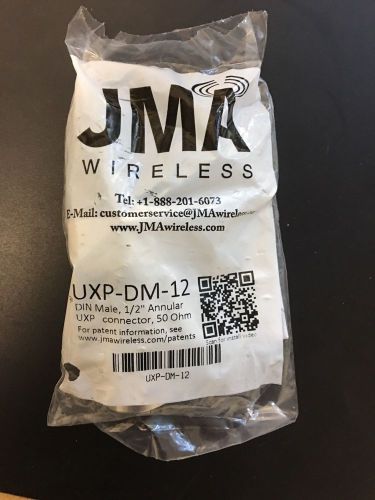 JMA UXP-DM-12 DIN Male 1/2&#034; Annular Connector 50 Ohm