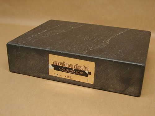 Vintage Metroplate Granite Surface Plate 12&#034; x 9&#034; x 3&#034; by A. Ottavino Corp