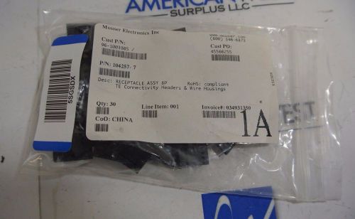 Receptacle Assy 8P TE Connectivity Headers &amp; Wire Housings 104257-7