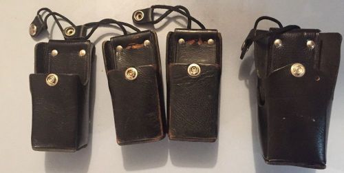 4 Used Holsters For Motorola CP150 CP200 CP200D   PR400 &amp; Many Others.