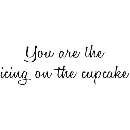 You are the Icing on the Cupcake Craft Stamp - Greeting Card Stamp - Valentines
