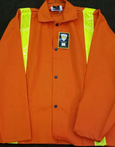 Tillman 6230DRT 30&#034;  9 oz. Orange FR Cotton Jacket w/Reflective Stripes. X-LARGE