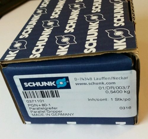 Schunk, Pneumantic Robotic Parallel Gripper, PGN+80/1 ,  P# 371101