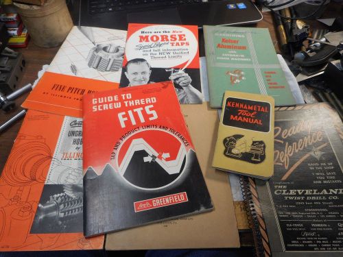 Vintage books  machinist guides cleveland kennametal morse illinois greenfield for sale