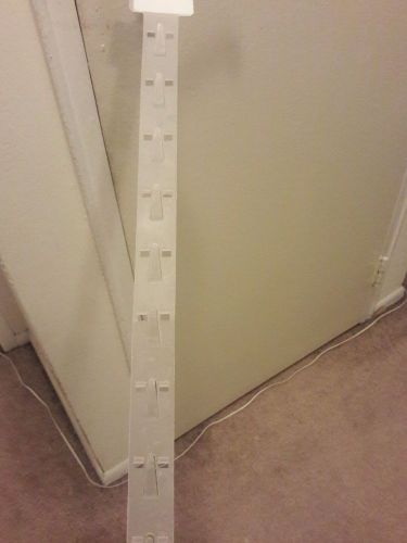 15 NEW Hanging Merchandising Strip Display Plastic Clip Strips for 12 items