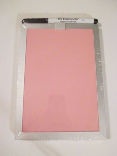 NEW FORAY Pink Marker Board &amp; Dry Erase Black Pen~Magnetic Back