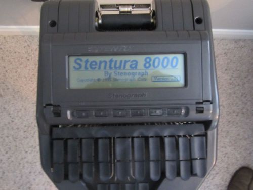 Stentura 8000 Stenograph Professional Court Reporter machine and Tri-pod, cover