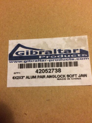 New Gibraltar 6x2x3 Aluminum Pair Anglock Soft Jaws