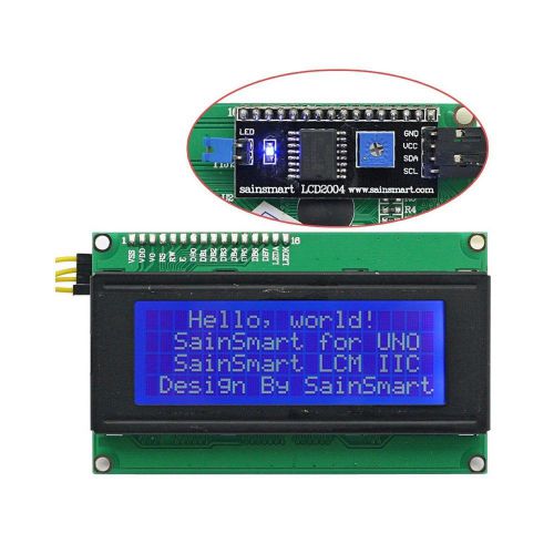 SainSmart IIC/I2C/TWI Serial 2004 20x4 LCD Module Shield For Arduino UNO MEGA...