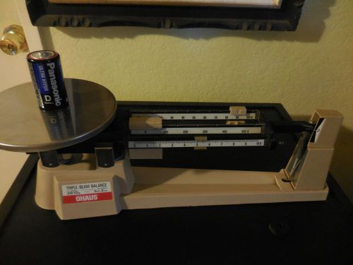 Vintage OHAUS  Triple Beam Balance 700/800 Series 2610g/5lb 20z Scale