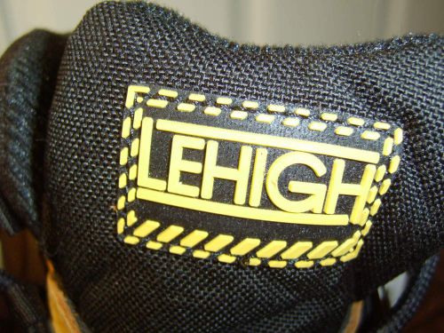 LEHIGH Work Safety STEEL TOE Boot 11W Tan Leather SD Oil Resist LUG Original Box