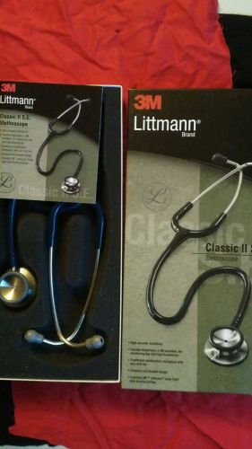 3M Littmann Classic II S.E. Stethoscope, Navy Blue Tube, 28 inch, 2205