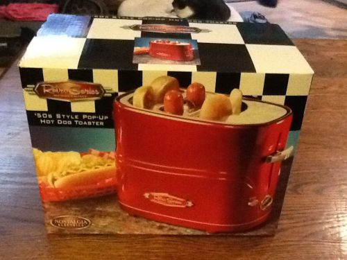 Nostalgia Electrics Retro Series Pop-Up Hot Dog Toaster Cooker Machine Roller