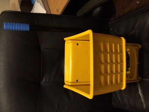 Yellow mop bucket ringer