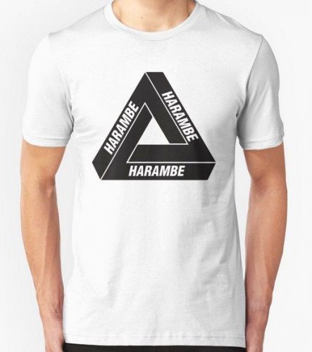New Harambe Palace Logo Men&#039;s Black Tees Tshirt Clothing