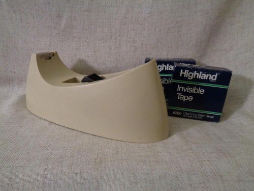 Scotch brand DECOR  tape dispenser, used and usable.  With tape. vtg.
