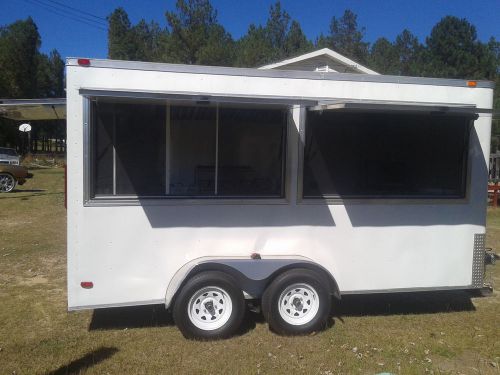 2013 Concession Trailer 8x16 White Fully Equipped