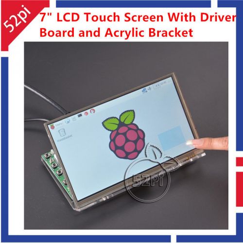 7&#034; LCD Touch Screen With Driver Board Kit for Raspberry Pi and Acrylic Bracket