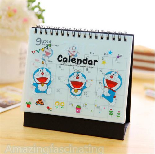 2017 Pokonyan Cartoon Animal Desktop Calendar Flip Stand Office Schedule Planner